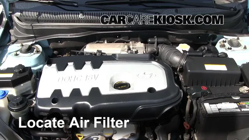 2007 Hyundai Accent SE 1.6L 4 Cyl. Air Filter (Engine) Replace